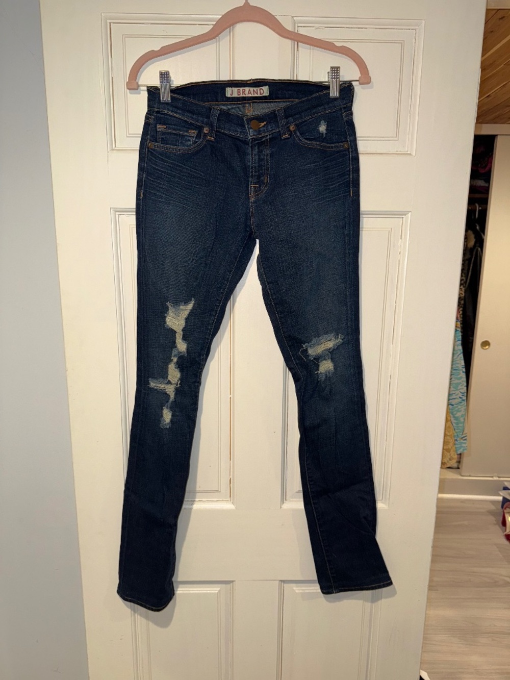 JBrand Cigarette Leg with Rips